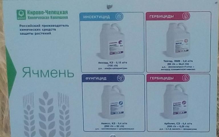 Treatment with products Торговый Дом «Кирово-Чепецкая Химическая Компания»